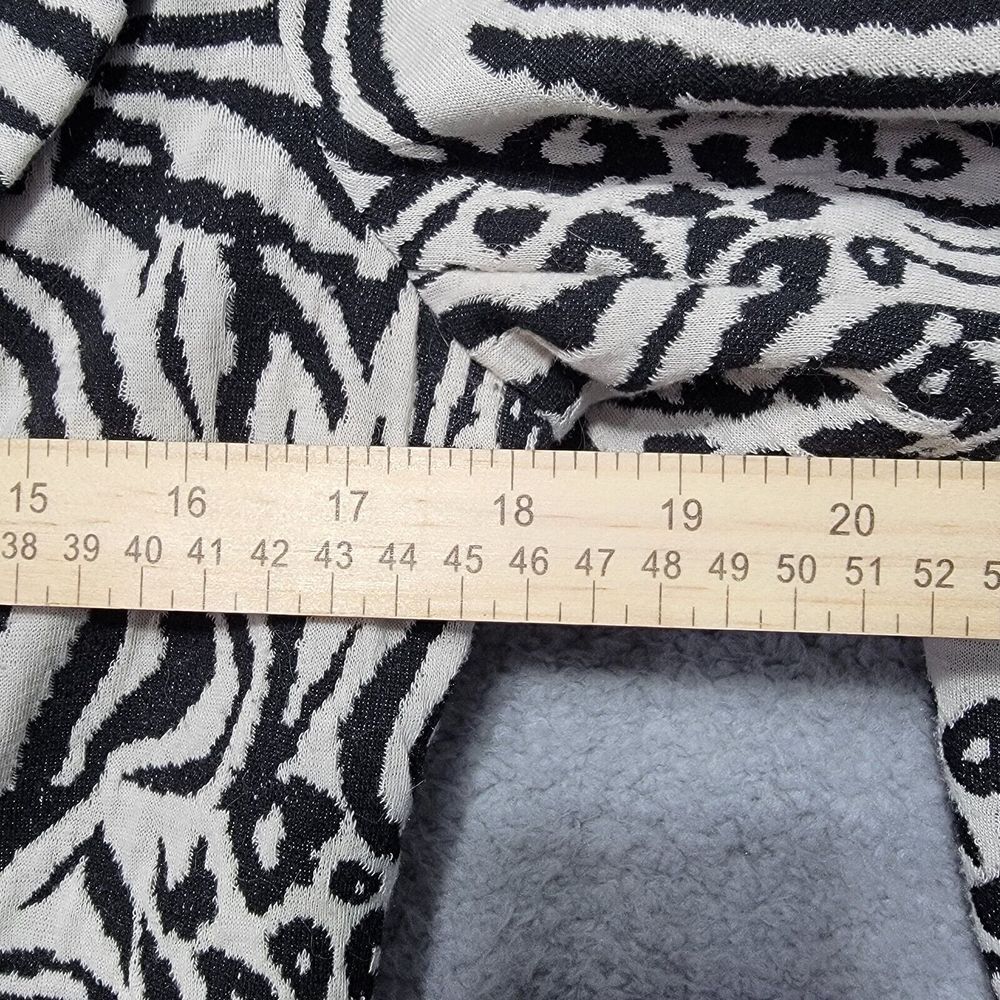89th & MADISON Women's Animal Print Jacket Blazer Cream Black Size Small - Picture 6 of 8